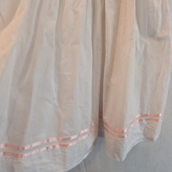 STRASBURG Girls Elegant Smocked Embroidered White Sleeveless Dress Size 10 - Picture 9 of 11